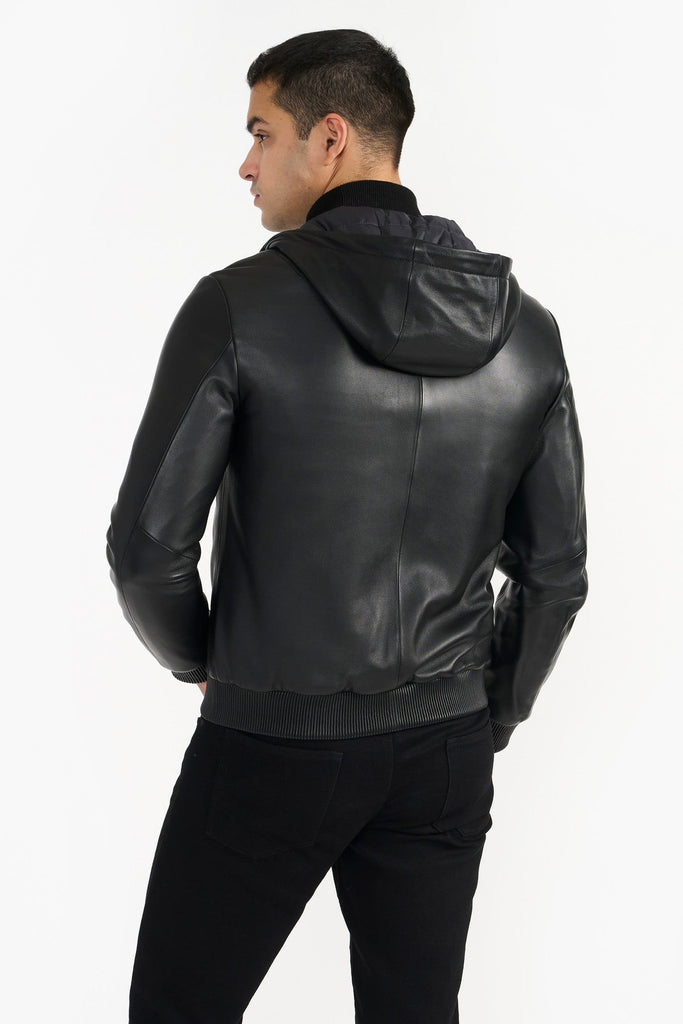 Pg Signature Black Men'S Leather Jacket