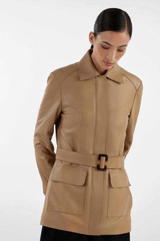 Women Leather Jacket-GLJK152