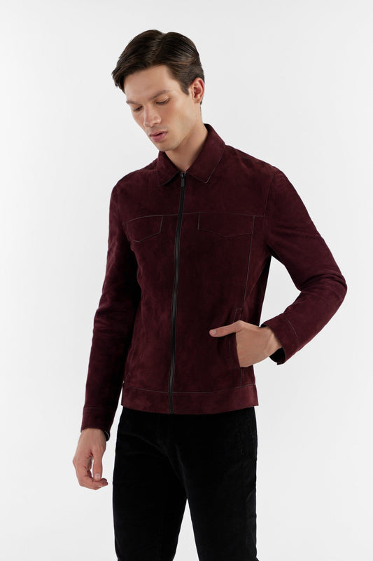 Signature Wine Men'S Leather Jacket