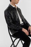 Pg Signature Black Men'S Leather Jacket