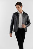 Pg Signature Black Men'S Leather Jacket