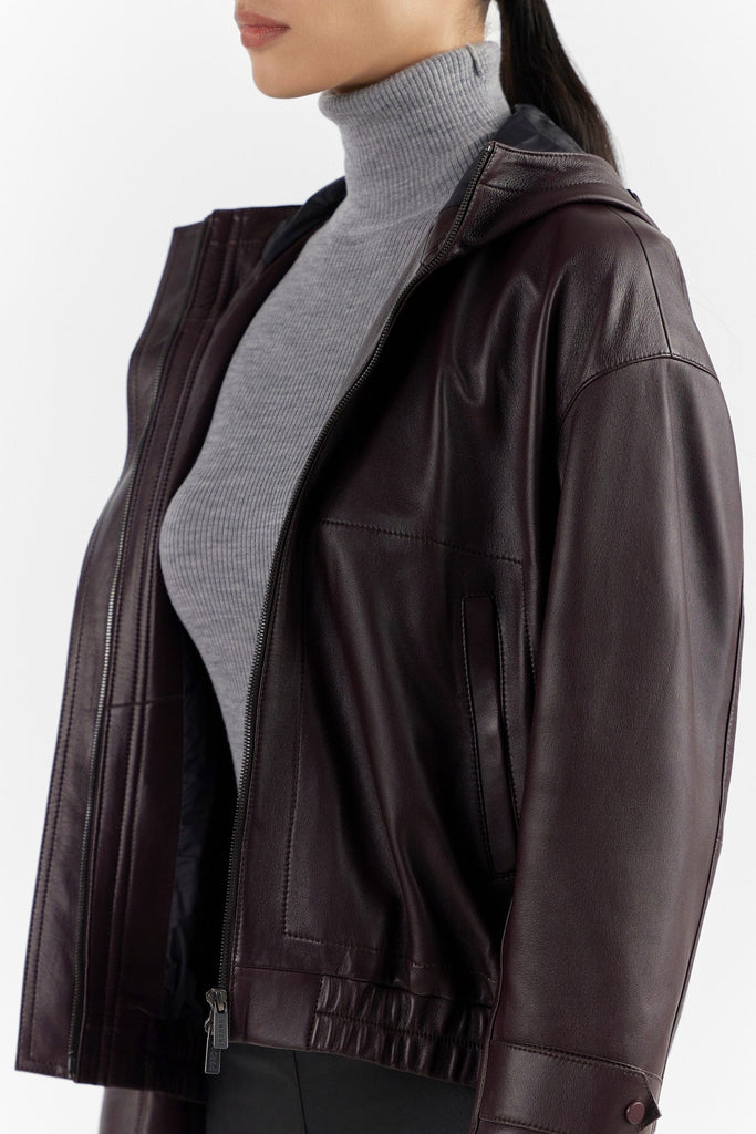 Pd Femme Women'S Leather Jacket