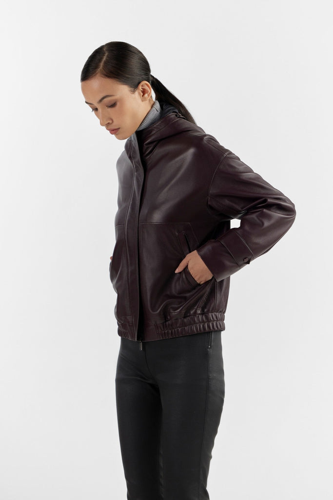 Pd Femme Damen Lederjacke